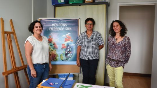 Noémie, Delphine et Josélita, membres du Résir.