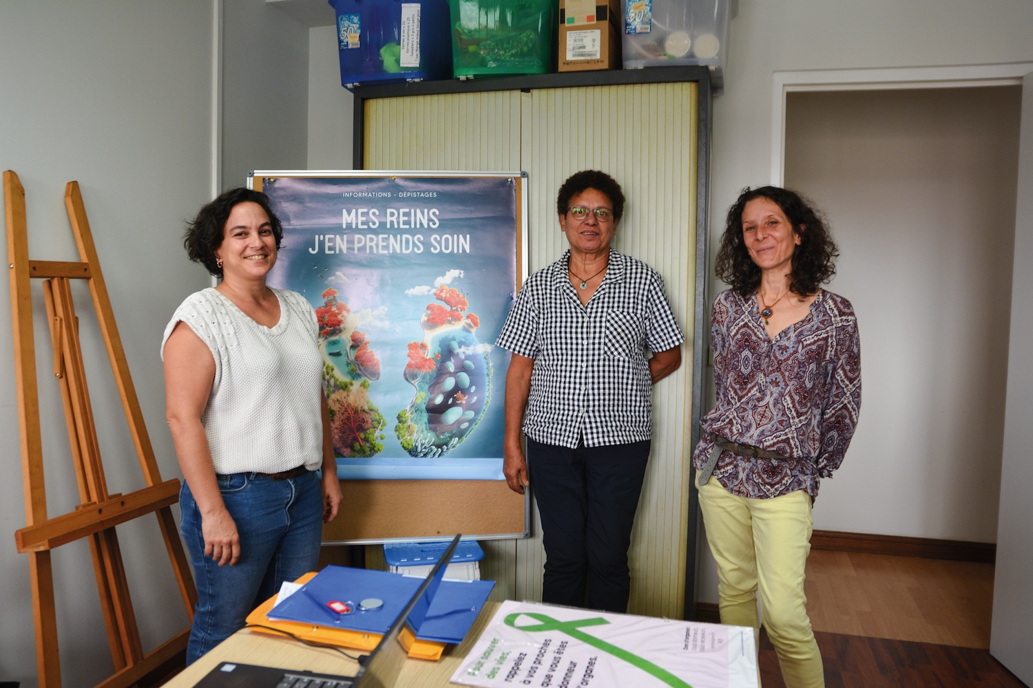 Noémie, Delphine et Josélita, membres du Résir.