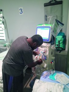 Réglages effectués sur un Fresenius 5008.