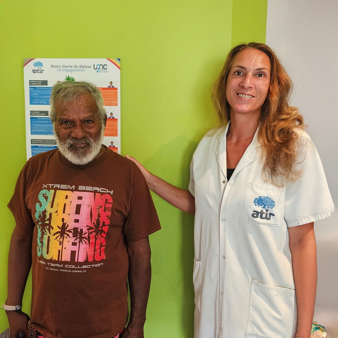 Cadre de soin et patient de l'Atir en Nouvelle Calédonie.