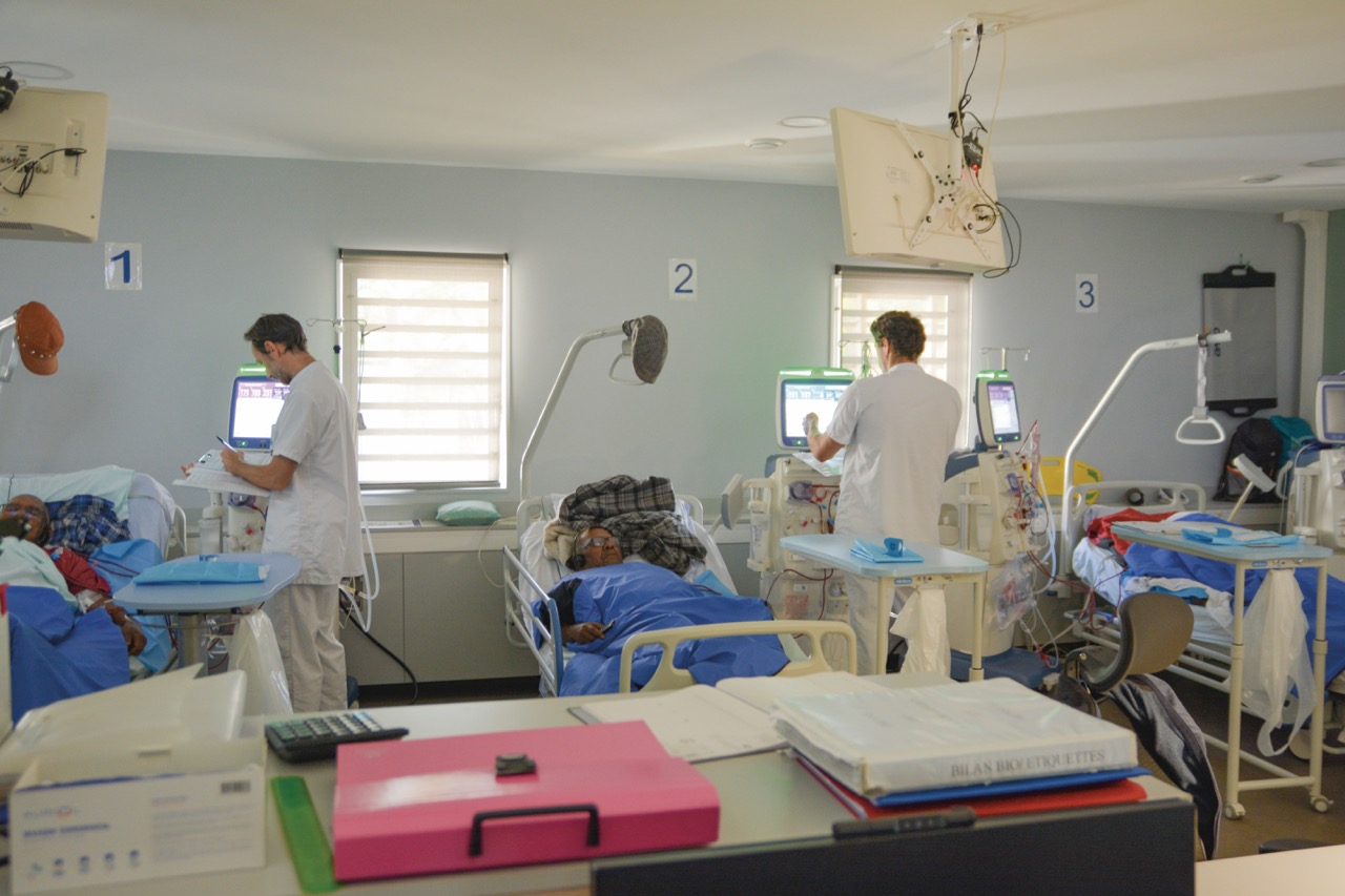 Les unités de dialyse de l'Air dans le nord, ici l'unité d'hémodialyse de proximité de Koumac.