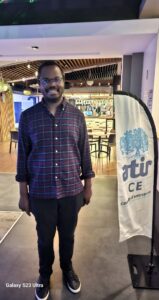 Le Dr Thierry Kamga Kamdem, néphrologue de l'Atir à la soirée organisée par le CE en Nouvelle Calédonie le 27 juin.